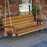 TMP Outdoor Furniture Colonial Red Cedar Porch Swing