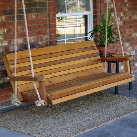 TMP Outdoor Furniture Colonial Red Cedar Porch Swing