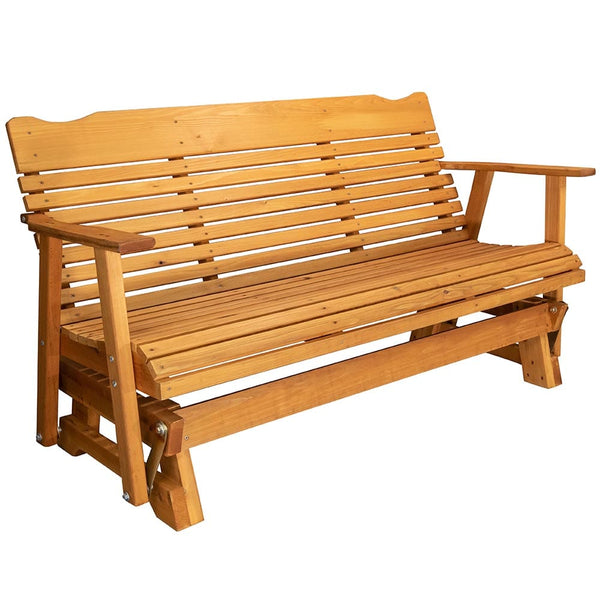 Treasure State Amish Co. Classic Red Cedar Outdoor Glider