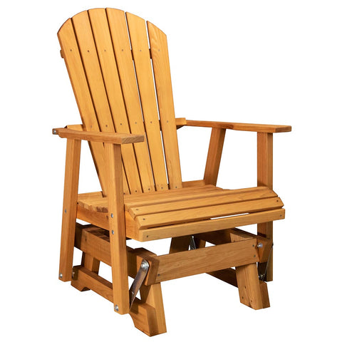 Treasure State Amish Co. Adirondack Red Cedar Single Glider Chair
