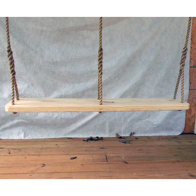 Two Seat Oak Rope Swing